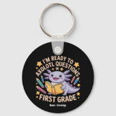 Ik ben klaar om Axolotl vragen eerste rang grappig Sleutelhanger (Voorkant)