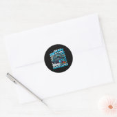Ik ben klaar om crush kleuterschool monster truck  ronde sticker (Envelop)