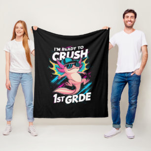 Ik ben klaar om de 1e klas Axolotl terug naar scho Fleece Deken