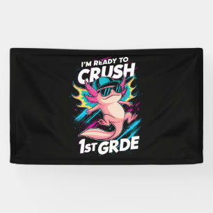 Ik ben klaar om de 1e klas Axolotl terug naar scho Spandoek