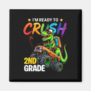 Ik ben klaar om de 2e klas monstertruck dinosaurus magneet