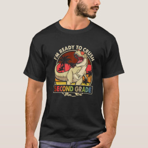 Ik ben klaar om de 2e klas terug naar school dinos t-shirt