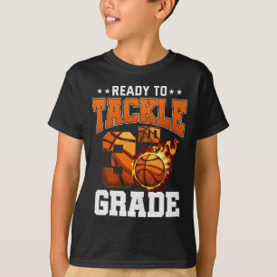 Ik ben klaar om de 3de-klasse Basketball terug te  T-shirt