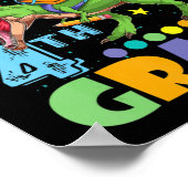 Ik ben klaar om de 4e graads dinosaurus terug te b poster (Hoek)