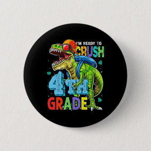 Ik ben klaar om de 4e graads dinosaurus terug te b ronde button 5,7 cm
