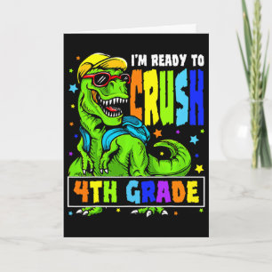 Ik ben klaar om de 4e klas dinosaurus 1e dag van S Kaart