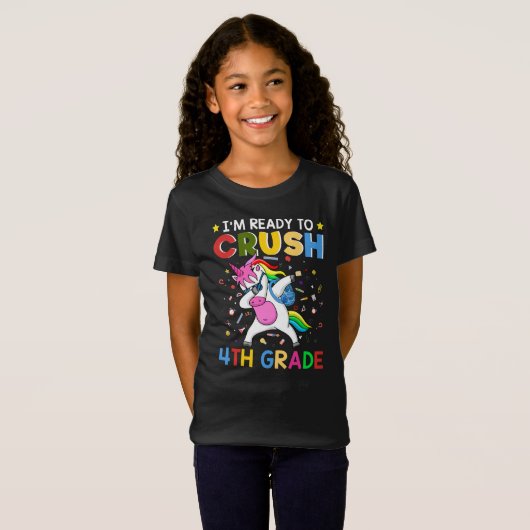 Ik ben klaar om de 4e klas te kraken t-shirt (Voorkant volledig)