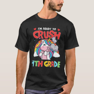 Ik ben klaar om de 4e klas Unicorn meisjes terug t T-shirt