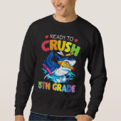 Ik ben klaar om de 5de gradenhaai terug naar schoo trui (Voorkant)