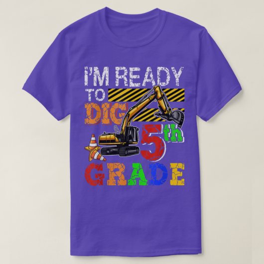 Ik ben klaar om de 5e graad terug te dig naar scho t-shirt (Design voorkant)
