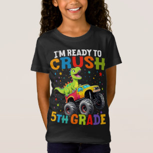 Ik ben klaar om de 5e klas T Rex Monster Truck te  T-shirt