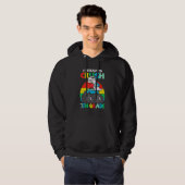 Ik ben klaar om de 7de grade Dino Monster Truck Bo Hoodie (Voorkant volledig)