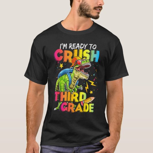 Ik ben klaar om de derde klas Rex Saurus te vermor T-shirt (Voorkant)