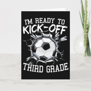 Ik ben klaar om de derde klas te beginnen eerste d kaart