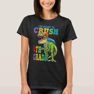 Ik ben klaar om de dinosaurussen van de vierde kla t-shirt