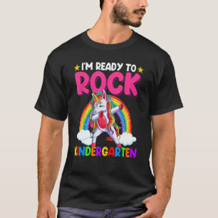 Ik ben klaar om de eenhoorn van de kleuterschool t t-shirt