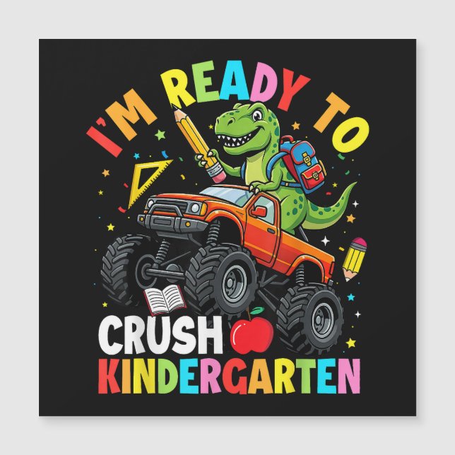 Ik ben klaar om de eerste dag van de kleuterschool (Voorkant)