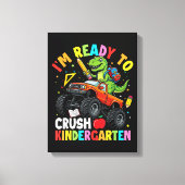 Ik ben klaar om de eerste dag van de kleuterschool canvas afdruk (Voorkant)