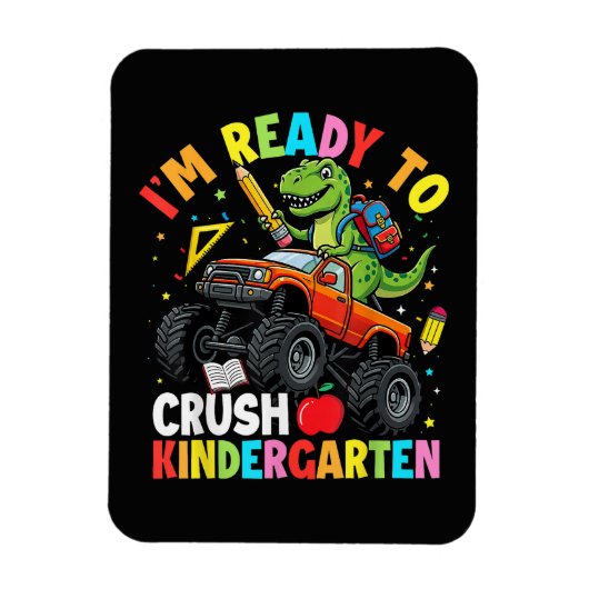 Ik ben klaar om de eerste dag van de kleuterschool magneet (Verticaal)