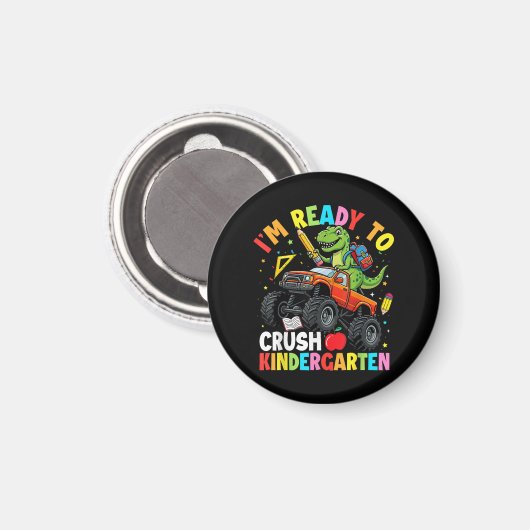 Ik ben klaar om de eerste dag van de kleuterschool magneet (Voorkant / Achterkant)