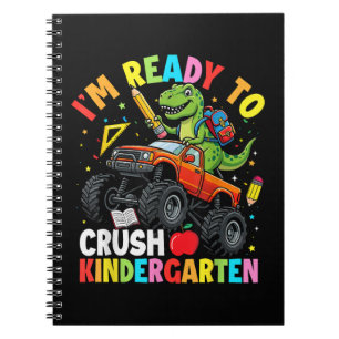 Ik ben klaar om de eerste dag van de kleuterschool notitieboek