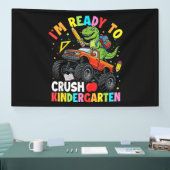 Ik ben klaar om de eerste dag van de kleuterschool spandoek (Beurs)