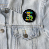 Ik ben klaar om de eerste graads dinosaurussen Kin Ronde Button 5,7 Cm (In situ)