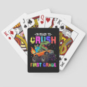 Ik ben klaar om de eerste klas dinosaurus vrachtwa pokerkaarten (Achterkant)