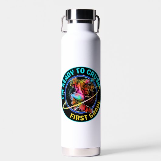 Ik ben klaar om de eerste klas te kraken waterfles (Voorkant)
