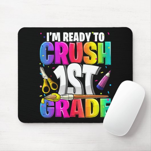 Ik ben klaar om de eerste klas terug te krijgen na muismat (Met muis)