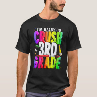 Ik ben klaar om de juf van groep 3 terug naar scho t-shirt
