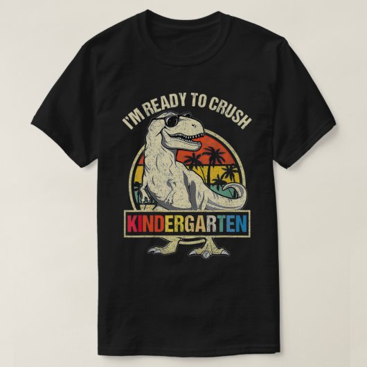 Ik ben klaar om de Kindergarten Dinosaur Boys teru T-shirt (Design voorkant)