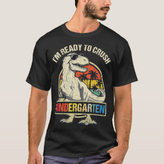 Ik ben klaar om de Kindergarten Dinosaur Boys teru T-shirt
