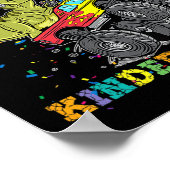 Ik ben klaar om de Kindergarten Monster Truck Dino Poster (Hoek)