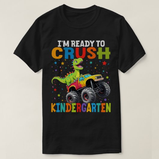 Ik ben klaar om de Kindergarten T Rex Dinosaur te  T-shirt (Design voorkant)