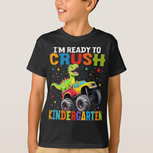 Ik ben klaar om de Kindergarten T Rex Dinosaur te  T-shirt (Voorkant)