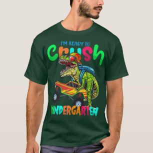 Ik ben klaar om de Kindergarten Truck Dinosaur Bac T-shirt