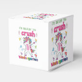 Ik ben klaar om de kindertuin te snoeien. bedankdoosjes (Voorkant Zijde)