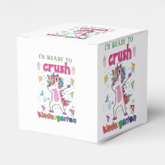 Ik ben klaar om de kindertuin te snoeien. bedankdoosjes (Voorkant Zijde)