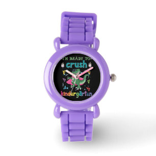 Ik ben klaar om de kindertuin te snoeien. horloge