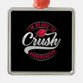 Ik ben klaar om de kindertuin te snoeien metalen ornament (Voorkant)