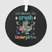 Ik ben klaar om de kindertuin te snoeien. ornament (achterkant)