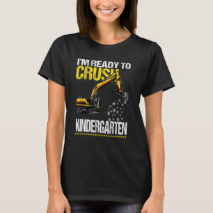 Ik ben klaar om de kleuterconstructie-voertuigen t t-shirt