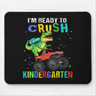 Ik ben klaar om de kleuterdinosaurus neer te halen muismat