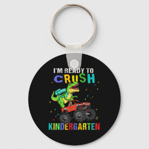 Ik ben klaar om de kleuterdinosaurus te verpletter sleutelhanger