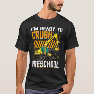 Ik ben klaar om de kleuterschool constructie voert t-shirt