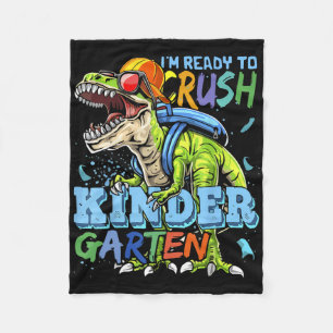 Ik ben klaar om de kleuterschool Dino T-rex Ck naa Fleece Deken