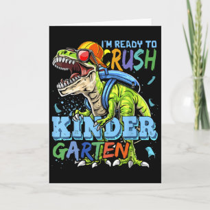 Ik ben klaar om de kleuterschool Dino T-rex Ck naa Kaart