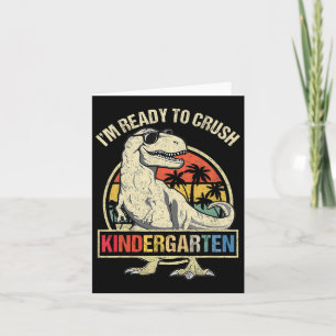 Ik ben klaar om de kleuterschool Dinosaur Boys CKT Kaart