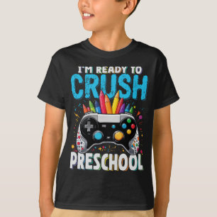 Ik ben klaar om de kleuterschool gamer terug naar  t-shirt